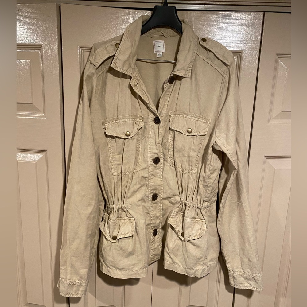 Gap Khaki Button Light Jacket